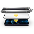 2x edzett üveg iPhone 12 / 12 Pro, ERBORD Easy App Full Screen Protector