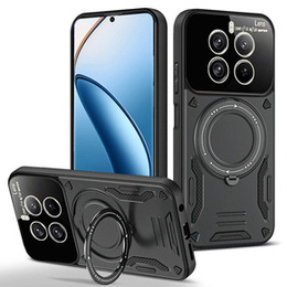 Páncélozott tok a Realme 12 Pro 5G / 12 Pro+ 5G készülékhez, Magnetic Ring, fekete