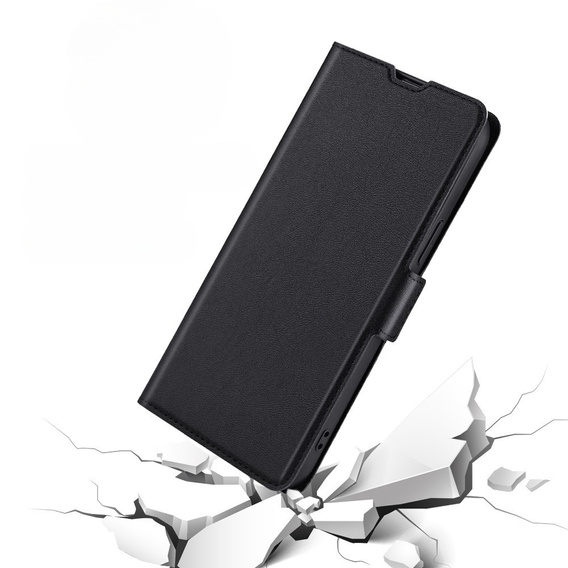 Pattintható tok a Motorola Edge 30 Neo 5G, Wallet Thin Magnet, fekete