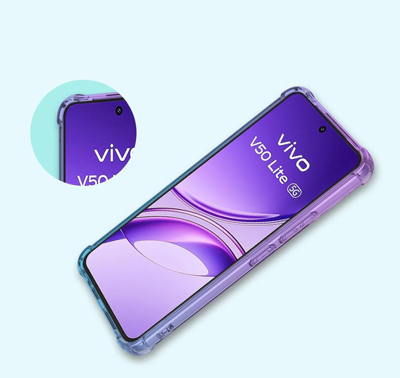 Tok Vivo V50 Lite 4G / 5G, Gradient Dropproof, Lila / kék