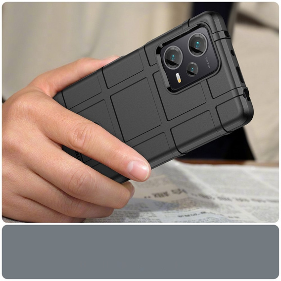 Telefontok a Xiaomi Redmi Note 12 Pro+ 5G, Rugged Shield, fekete