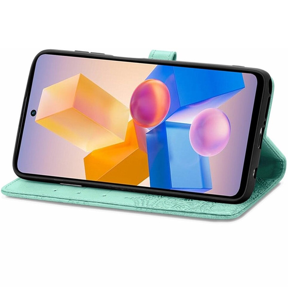 Pattintható tok a Infinix Hot 40i, Mandala, zöld