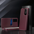 Flip tok Samsung Galaxy S25, Smart View Wallet, bordó