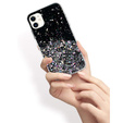 Telefontok a iPhone 11, Glittery, fekete