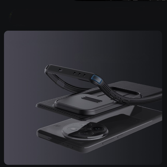 Tok OnePlus 13, páncélozott Nillkin, CamShield Pro, fekete