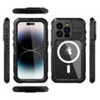 IP68 vízálló tok iPhone 14 Pro készülékhez, SHELLBOX MagSafe, fekete