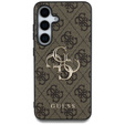 GUESS Telefontok a Samsung Galaxy S25, 4G Big Metal Logo, barna
