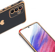 tok Samsung Galaxy A15 4G / 5G, Electro heart, fekete + Full Glue Kerámiaüveg