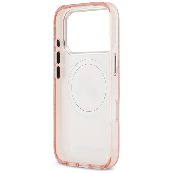 Karl Lagerfeld IML Glitter Karl & Choupette Heads Logo MagSafe tok iPhone 17 Pro Max készülékhez