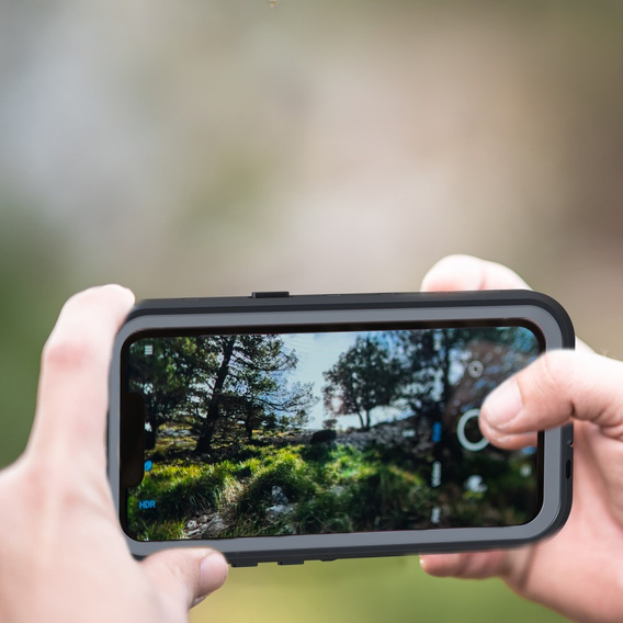Vízálló tok iPhone 13 Pro, Redpepper, MagSafe-hoz, fekete