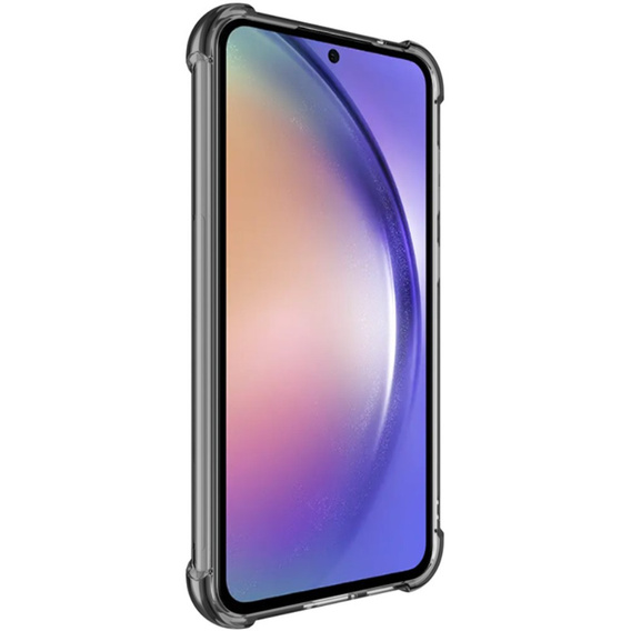 IMAK Telefontok a Samsung Galaxy S23 FE, Dropproof, átlátszó / fekete