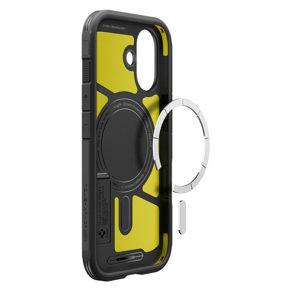 Spigen tok iPhone 17 készülékhez, Tough Armor T MagSafe, fekete