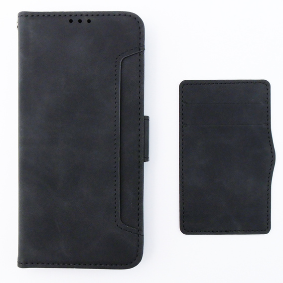 Pattintható tok a Motorola Moto G54 5G, Card Slot, fekete