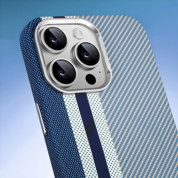 Tok iPhone 15 Pro, Carbon Fiber MagSafe, kék