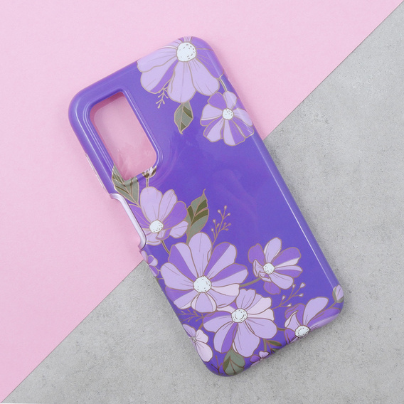 Telefontok a Samsung Galaxy A14 4G/5G, Suritch Full Body Flowers, lila