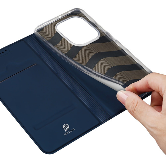 Dux Ducis Telefontok a Xiaomi Poco F6, Skinpro, sötétkék