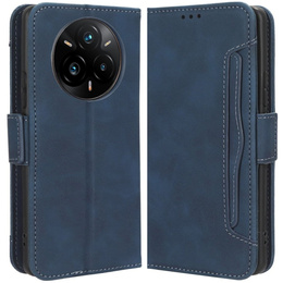 Pattintható tok a Realme 14 Pro+ 5G, Card Slot, sötétkék