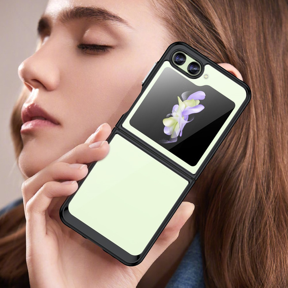 Telefontok a Samsung Galaxy Z Flip 5 5G, Fusion Hybrid, átlátszó / fekete