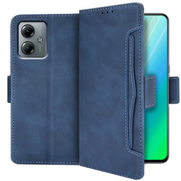 Pattintható tok a Motorola Moto G14, Card Slot, kék