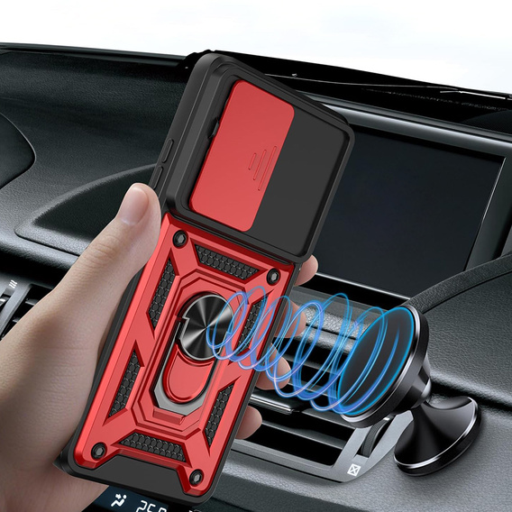 Páncélozott tok Motorola Moto G56 5G, CamShield Slide, kék
