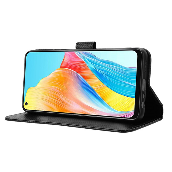Pattintható tok a Oppo A58 4G, Smart Magnet, fekete