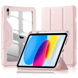 Tok iPad 11" 2025 A16 (11 gen.) / iPad 10.9" 2022 (10 gen.), Smartcase Hybrid, tolltartó résszel, rózsaszín
