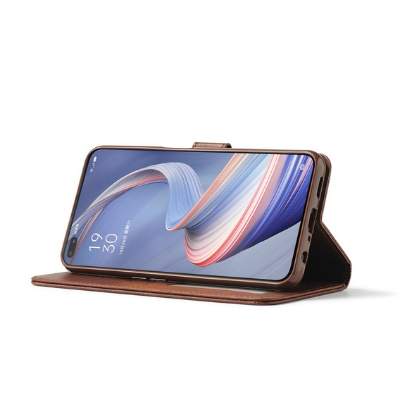 Pattintható tok a Oppo Reno 4 Z 5G, LC.IMEEKE, barna