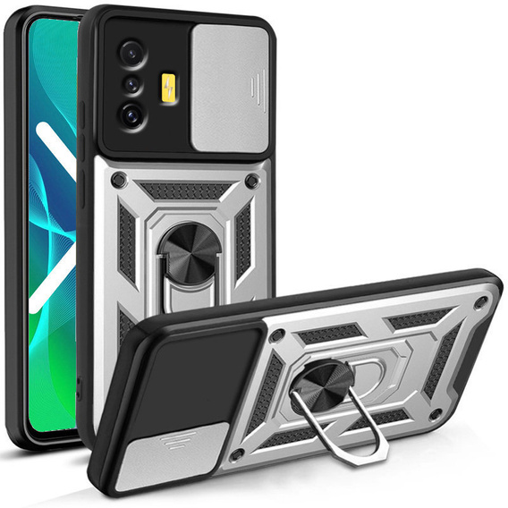 Telefontok a Xiaomi Poco F4 GT, CamShield Slide, ezüst