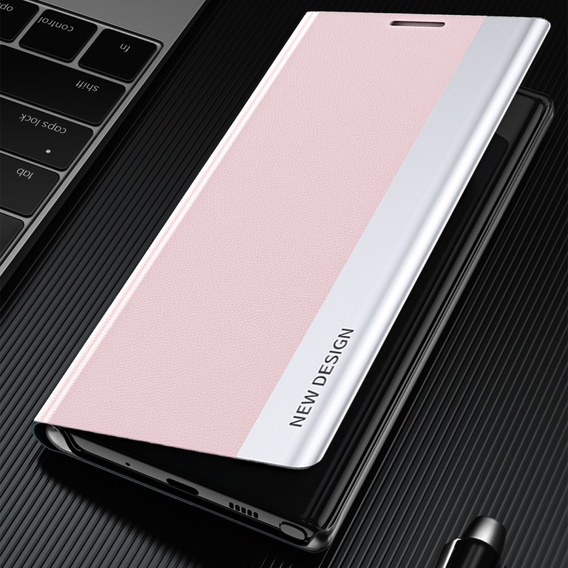 Pattintható tok a Xiaomi Redmi Note 9S/9 Pro/9 Pro Max, Side Magnetic, rózsaszín rose gold