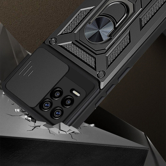 Telefontok a Realme 8 / 8 Pro, CamShield Slide, fekete