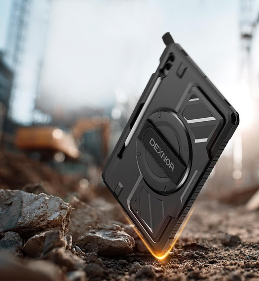 Dexnor 360° tok pánttal és tolltartóval Samsung Galaxy Tab S9 FE+ készülékhez