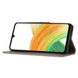 Pattintható tok a Samsung Galaxy A25 5G, Butterfly, szürke + 9H üveg 