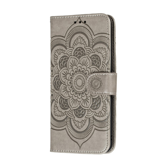 Pattintható tok a Xiaomi Redmi Note 9s/ 9 Pro, Mandala Flower, szürke