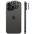Fényképezőüveg iPhone 16 Pro / 16 Pro Max készülékhez, fekete fém borítással ERBORD