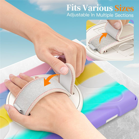 Páncélozott tok állvánnyal és vállpánttal Samsung Galaxy Tab A11+ készülékhez