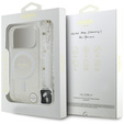 Guess IML Glitter Pearl Strap MagSafe tok iPhone 17 Pro Max készülékhez