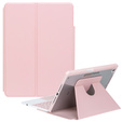 Billentyűzet tok iPad 11" 2025 A16 (11 gen.) / iPad 10.9" 2022 (10 gen.), Rotary 360° Leather, rózsaszín rose gold