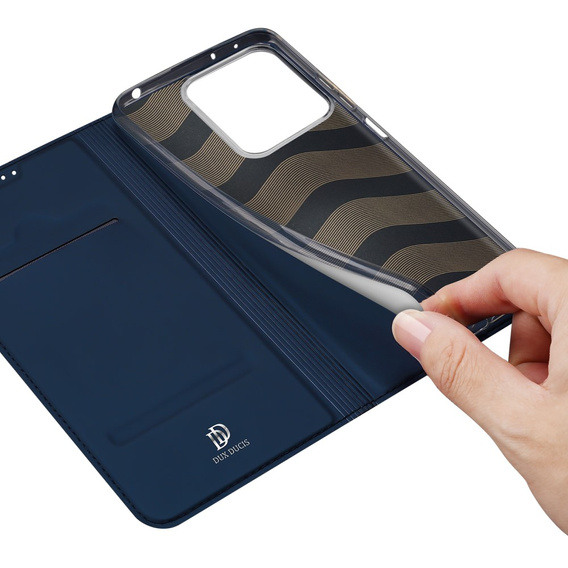 Dux Ducis Telefontok a Xiaomi Redmi Note 13 5G, Skinpro, sötétkék