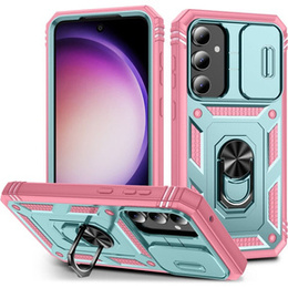 Telefontok a Samsung Galaxy S23 FE, CamShield Slide, zöld / rózsaszín