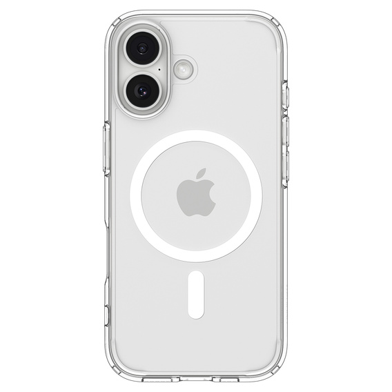Spigen Ultra Hybrid MagSafe tok iPhone 17 készülékhez, átlátszó/fehér