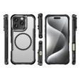 Tok a iPhone 16 Pro, Fusion Hybrid Carbon, MagSafe-hoz, fekete