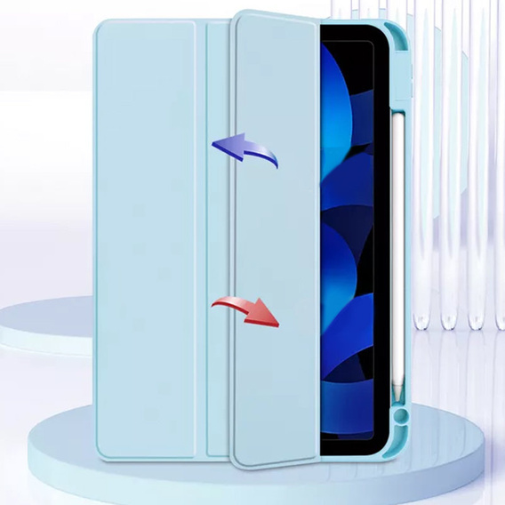 Tok iPad 10.9 2022 10 Gen, Smartcase Hybrid, tolltartó résszel, kék