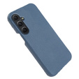 Bőr tok Samsung Galaxy A54, Genuine Leather, kék