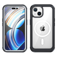 Tok iPhone 15, páncélozott teljes védelem 360° MagSafe, képernyőüveg, fekete