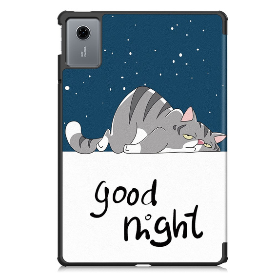 Tok Lenovo Idea Tab 11" 2025 TB336FU TB336ZU, állvány funkcióval, Smartcase, Sleeping Cat, alvó macska
