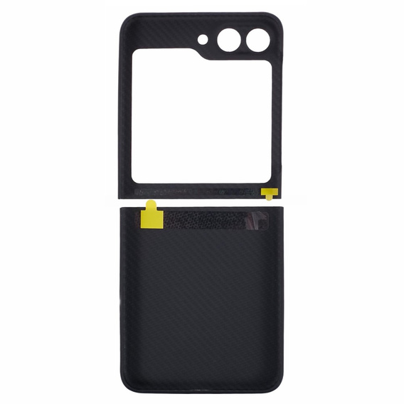 Tok Samsung Galaxy Z Flip5 5G, Aramid Fiber Cover, fekete