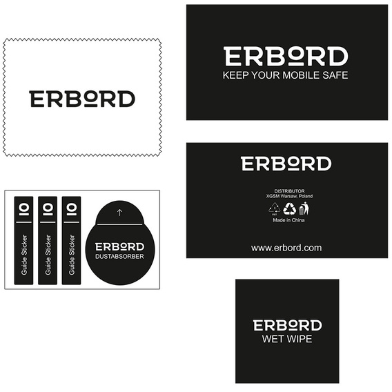 2x edzett üveg a iPhone 7/8/SE 2020/SE 2022, ERBORD 3D teljes képernyő