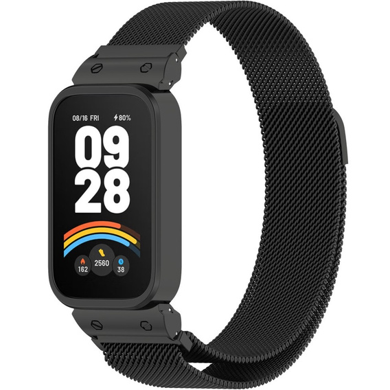 Milánói karkötő Samsung Galaxy Fit 3, Fekete