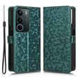 Flap tok Realme C71, Wallet Rhombus, zöld