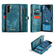 CASEME tok Samsung Galaxy A56 5G, Retro Leather Wallet, szíjjal, zöld